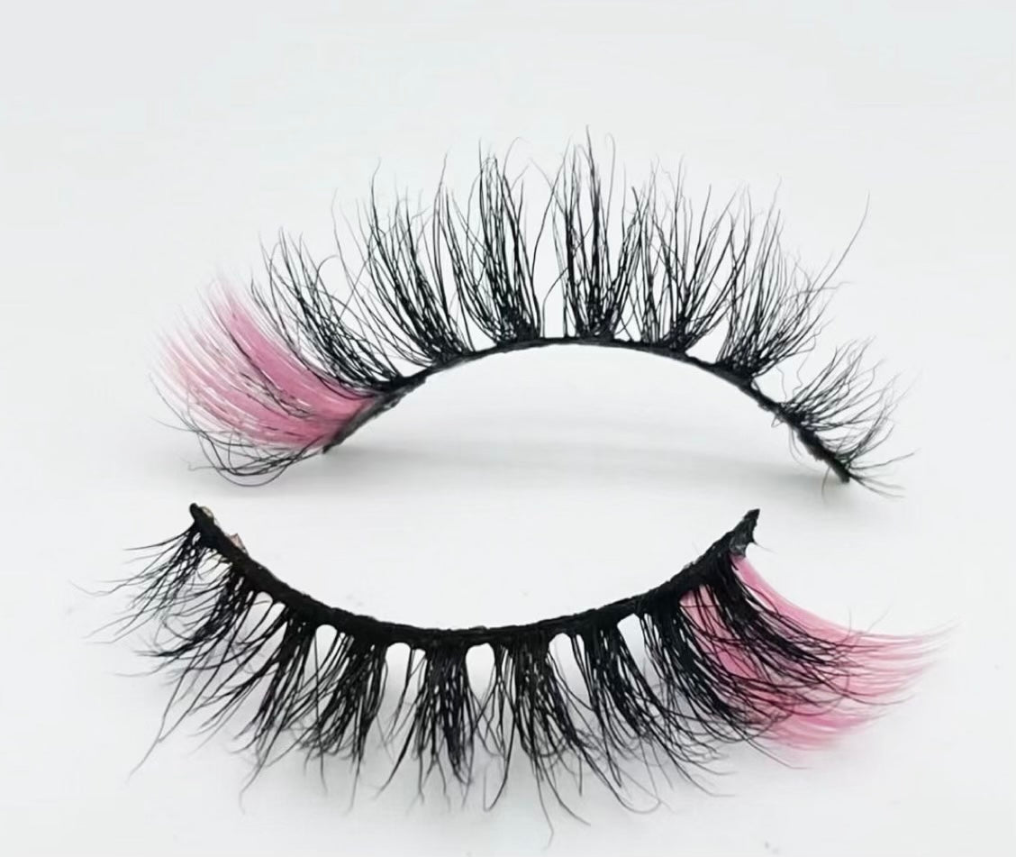 Pink Colored Lash 15mm